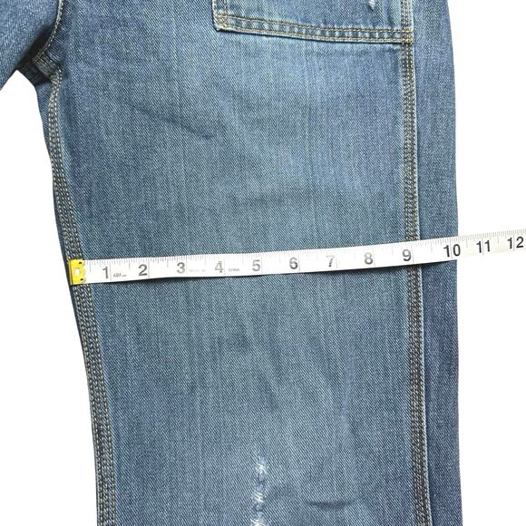 O’neill | Junior | Vintage Distressed Medium Wash Classic Denim Overalls | Sz 9 - Picture 7 of 14